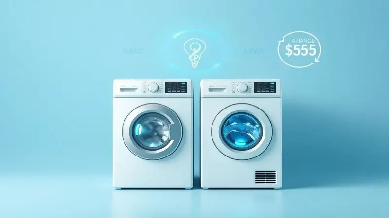 Ilustração conceitual de eficiência energética e economia em lava e seca