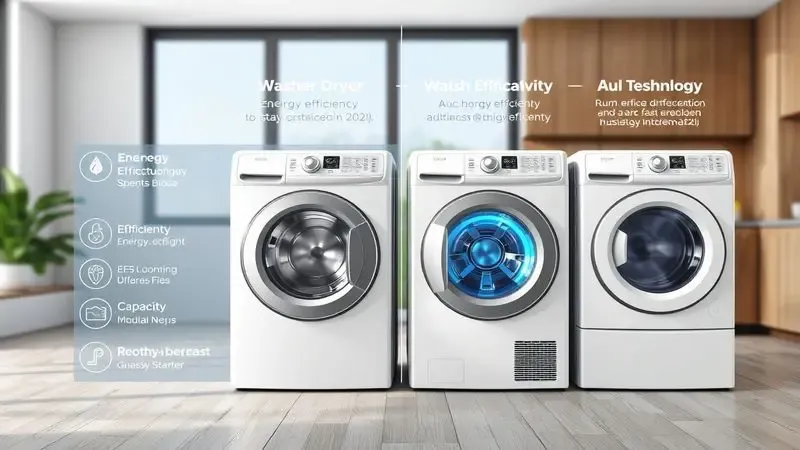 Comparação conceitual dos principais fatores a considerar na compra de uma lava e seca