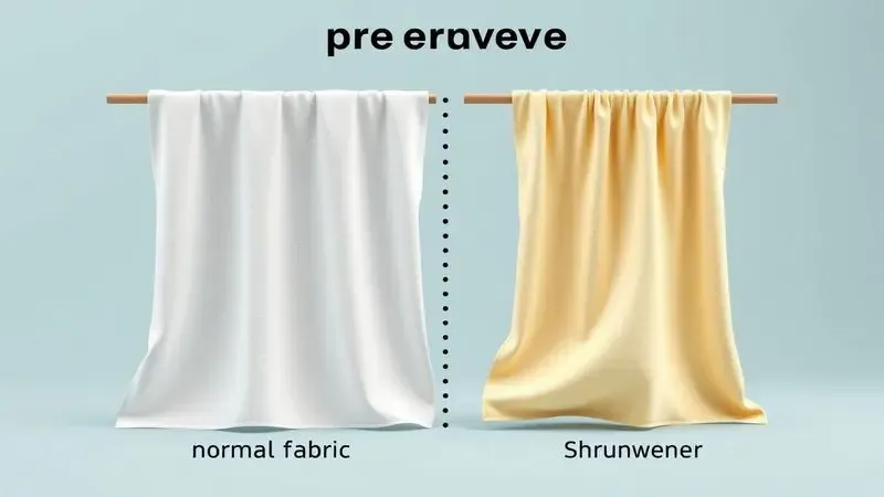 Ilustração conceitual comparativa sobre preservação de tecidos e mitos de encolhimento em máquinas lava e seca.