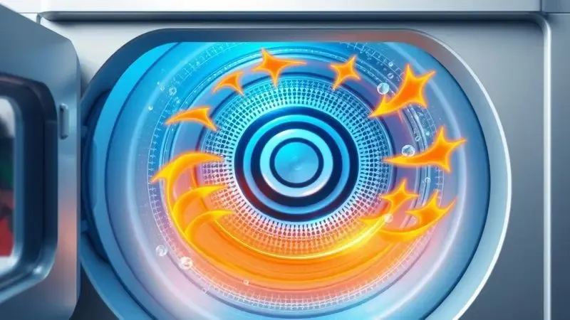 Padrões de calor e fluxo de ar interno em processo de secagem por condensação