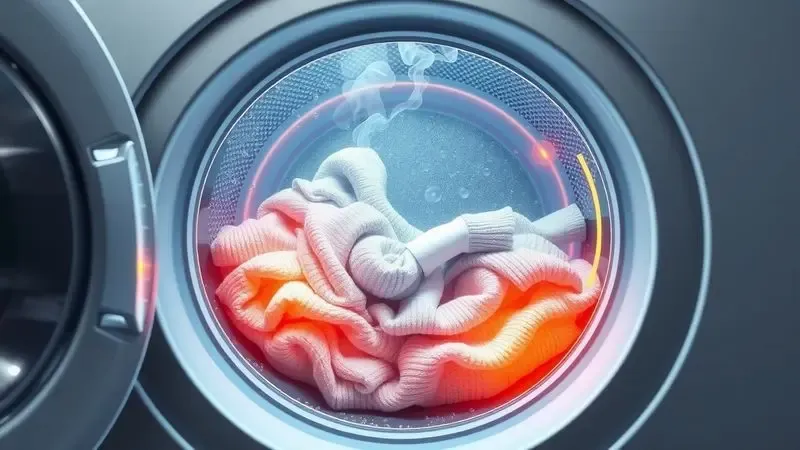 Ilustração conceitual de processo de secagem mostrando extração de umidade e fluxo de calor