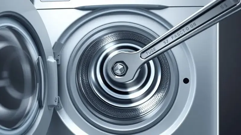 Remoção dos parafusos de transporte da parte traseira da máquina de lavar