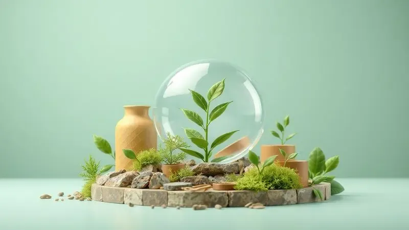 Conceito visual de sustentabilidade e durabilidade em eletrodomésticos, materiais resistentes e design ecológico