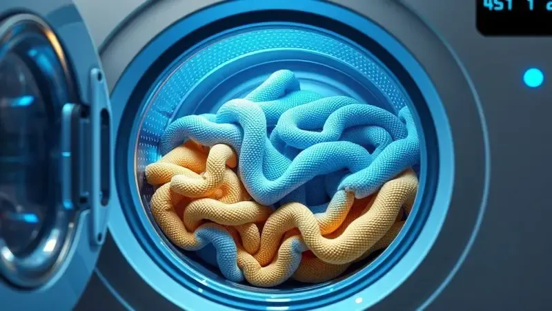 Tecnologia de inteligência artificial que protege as fibras das roupas durante a lavagem e secagem