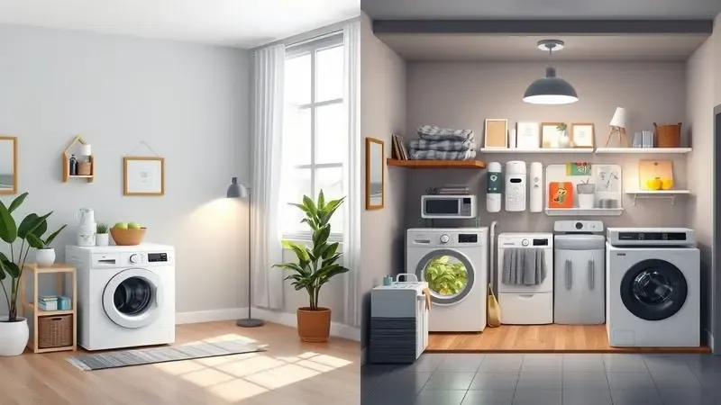 Ilustração dos diferentes perfis de usuário para lava e seca conjugada ou máquinas separadas